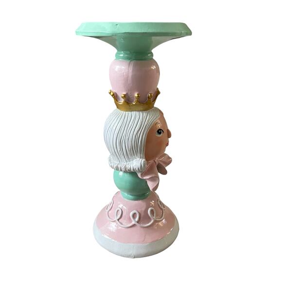 Cupcakes and Cashmere King & Queen Candle Holders Holiday Nutcracker Pastel New - Picture 12 of 16